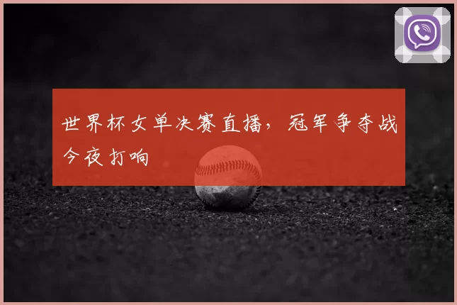 世界杯女单决赛直播,冠军争夺战今夜打响